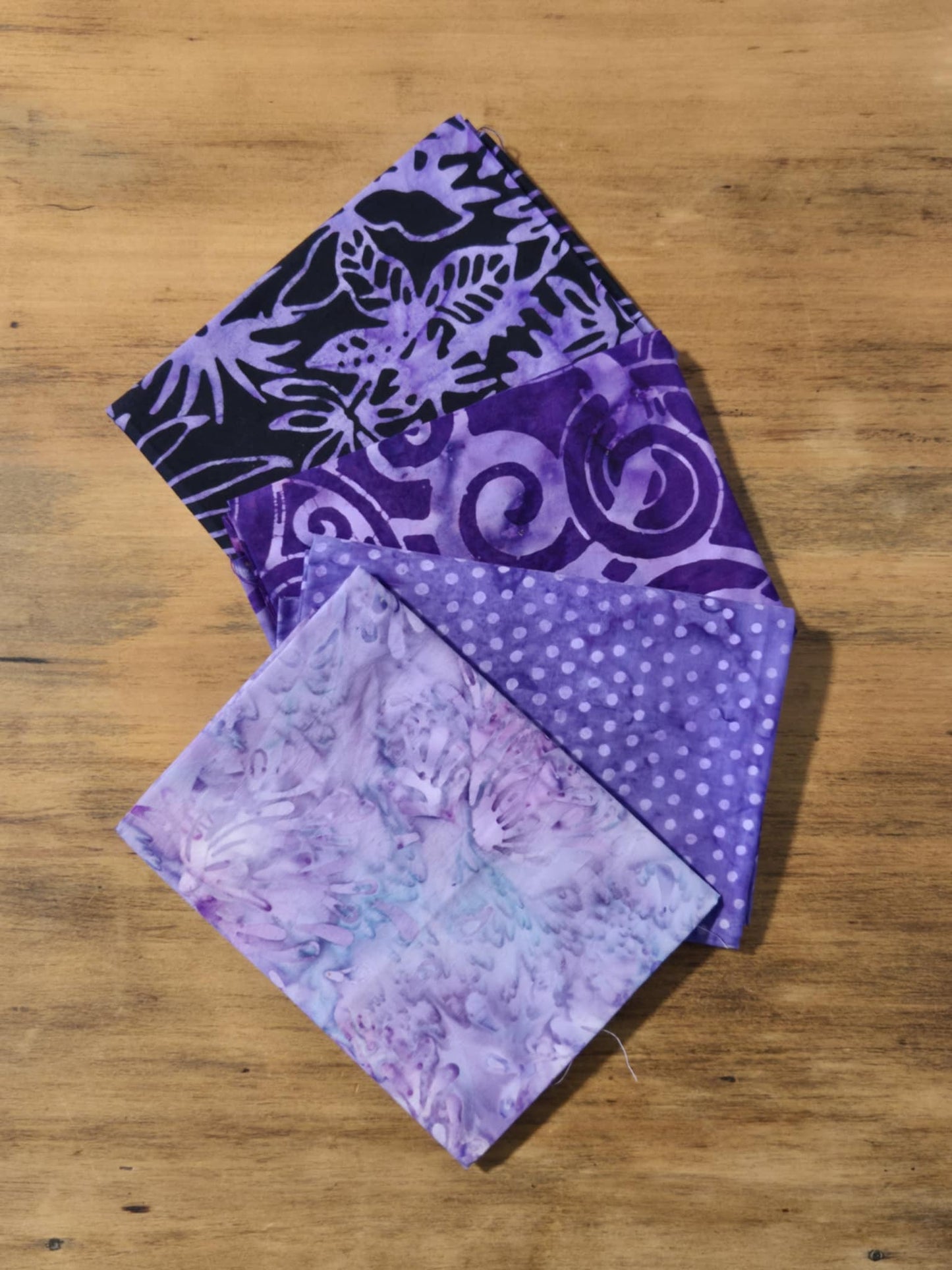 4 Pack Fat Quarters - Purple