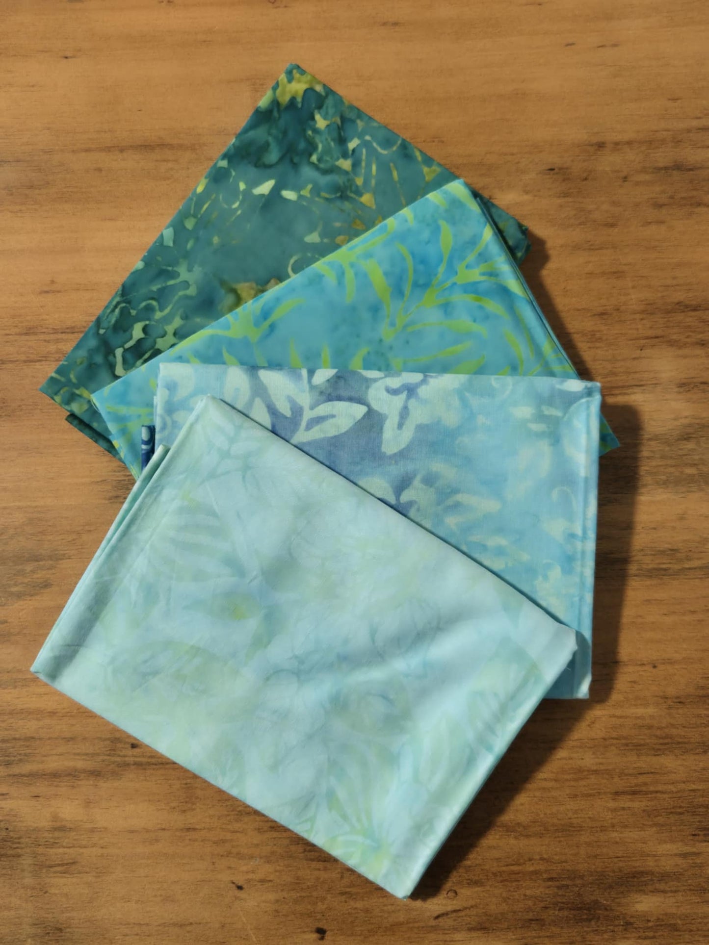 4 Pack Fat Quarters - Teal