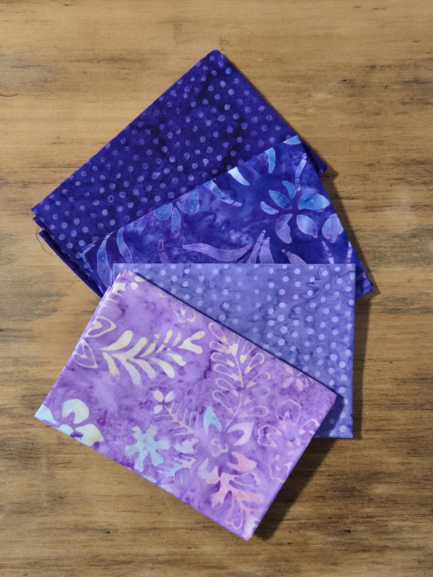 4 Pack Fat Quarters - Purple