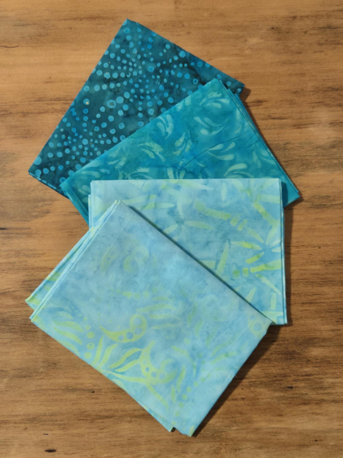 4 Pack Fat Quarters - Teal