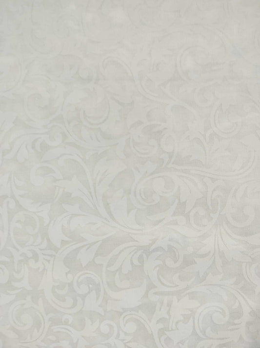 Batik 2m Lot - White on White